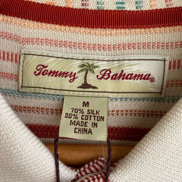 Tommy Bahama Mens Polo Shirt Size Medium - Picture 5 of 8